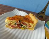 Foto langkah ke 9 dari resep Quiche Lorraine.