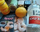 Φωτογραφία βήματος 1 της συνταγής Πικάντικες γαρίδες με μουστάρδα και ούζο