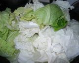 A picture of step 2 of Two Ways to Make Red Yeast Cabbage and Yellow Chive Dumplings (Boiled Dumplings + Potstickers).