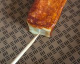 Foto del paso 2 de la receta: Pincho, brochette, brocheta de queso Halloumi asado con mantequilla de pistacho 🧀 💚