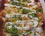 A picture of step 3 of Vegetable and Chicken Shawarma Pizza.