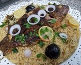 A picture of step 7 of Fish majboos Rice.