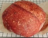 Foto langkah ke 23 dari resep Angkak Wijen Chili Flakes Cheese Sourdough Bread (Open Bake Method).