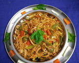 *செஷ்வான் வெஜ், ஹக்கா நூடுல்ஸ்*(schezwan veg hakka noodles recipe in tamil) ரெசிபி ஸ்டேப் 11 புகைப்படம்