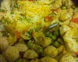 A picture of step 7 of Vegetable Pulao.