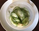 A picture of step 3 of California Farm Hungarian Cucumber Salad.