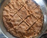 A picture of step 3 of Coconut Chocolate Burfi.