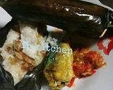 Foto langkah ke 8 dari resep NASI BAKAR (oven) isi TEMPE PENYET no ribet.