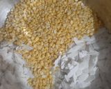 A picture of step 1 of Flatten rice chilla.