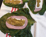 Foto del paso 2 de la receta: Gulan de acelgas rellenas de jamón York, queso y salsa crudites