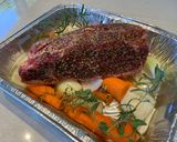 A picture of step 2 of Bourbon-Smoked Beef Strip Loin Roast.