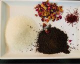 A picture of step 1 of Saffron Rose Tea.