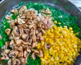 A picture of step 3 of Mushroom Spinach Corn Galette.