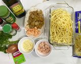 Foto langkah ke 1 dari resep Spaghetti oglio Olio (spaghetti bawang putih+udang).