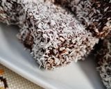 Pas rețetă Prăjitură Lamington sau tăvălită 8 fotografie