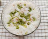 A picture of step 3 of Gondhoraj Ghol (Bengali Style Kaffir Lime Buttermilk).