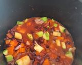 Une image de l'étape 1 de Tacos chili végétarien.