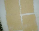A picture of step 5 of Farfalle (bow tie) pasta.