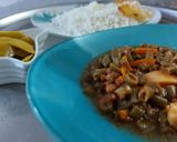 عکس مرحله 4 از دستور خورشت لوبیا سبز