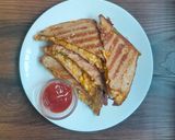 A picture of step 5 of Tandoori mayo vegetable grilled Sandwich.