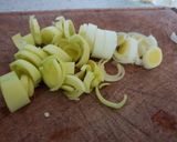 Foto del paso 1 de la receta Falsos canelones de Puerro con Espinacas y Requesón