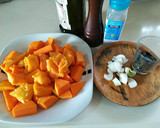 Foto del paso 1 de la receta: Crema de calabaza con mango