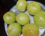 A picture of step 1 of Amla ki subji/ Indian Gooseberry Subji.