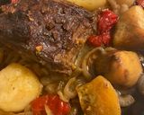 Foto del paso 4 de la receta: Vacío al horno con papas y batatas