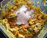 A picture of step 3 of Mixed Vegetables Fritters.