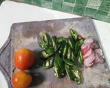 Foto langkah ke 2 dari resep Tumis Jamur Cabe Ijo.