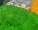 A picture of step 4 of Rainbow Cake in Glass.