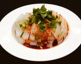 รูปขั้นตอนการทำที่ 8 ของ เส้นถั่วเขียวเยลลีเย็น (cold mung bean jelly noodles)
