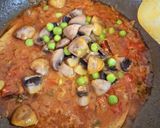 A picture of step 5 of Mushroom matar.