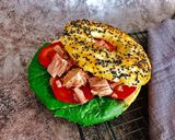 Hình bước làm 2 của món Bánh Vòng Cá Ngừ & Phô Mai Kem - Cream Cheese Tuna Bagels 🥯