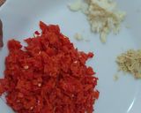 A picture of step 1 of Red chilli pickle.