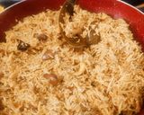 A picture of step 9 of Arabian Chicken Kabsa Rice.