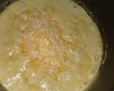 A picture of step 2 of Cheese Bacon Broccoli Soup with Grilled Turkey Muenster Sandwich.