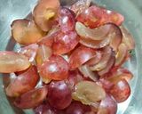 A picture of step 2 of Plum cake -loaded with dry fruits (soaked in red grapes juice).