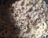 Foto del paso 5 de la receta: Espaguetis con nata de nueces