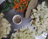 A picture of step 1 of Mix Vegetable Sandwich.