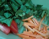 Foto langkah ke 3 dari resep Cemilan : Oatmeal Crepes Chicken Vegies.