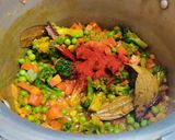 A picture of step 6 of Vegetable Pulao🥰.