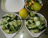 A picture of step 1 of Cucumber juice.