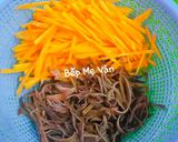 Hình bước làm 1 của món Đậu hủ xào nấm mèo,cà rốt và tàu hủ ki