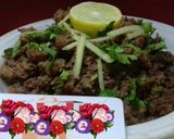 A picture of step 5 of Seekh kabab Keema fry.