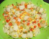A picture of step 4 of Potato Salad with Citrus Dressing.