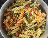A picture of step 1 of Tri-colour Pasta.