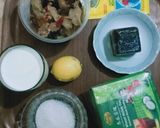Foto langkah ke 1 dari resep Puding Peach Gum Lapis Susu.