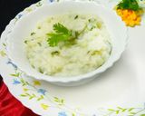A picture of step 7 of Rice with potato and spinach.
