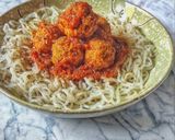 Foto del paso 2 de la receta: Pasta Konjac con albóndigas con tomate